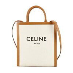 Celine Vertical Cabas Canvas Shoulder Bag
